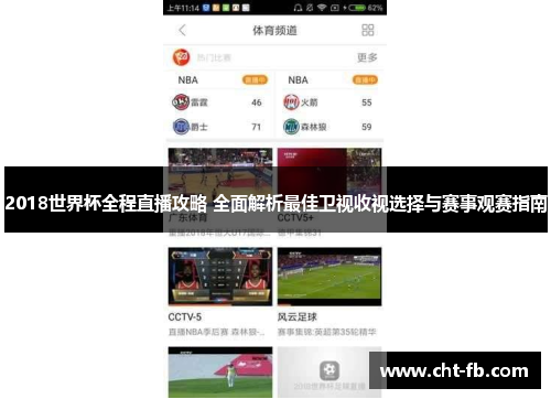 2018世界杯全程直播攻略 全面解析最佳卫视收视选择与赛事观赛指南